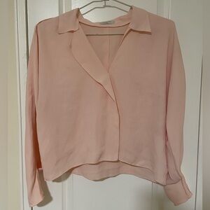 Babaton Aritzia Martin Blouse in Pink